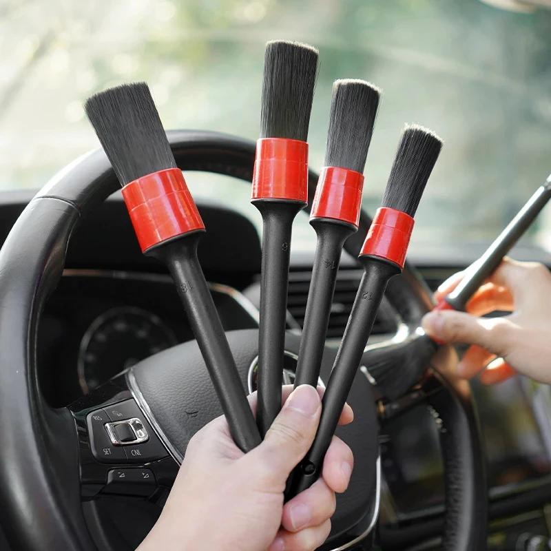 5pcs Detailing Brush Set Car Cleaning Tools for Car Wheel Air Outlet Vents Car Detail Brush Auto Car Wash Cleaning K